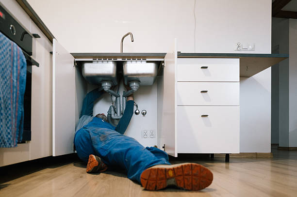 Professional Drain Cleaning technician working in Santaquin, UT